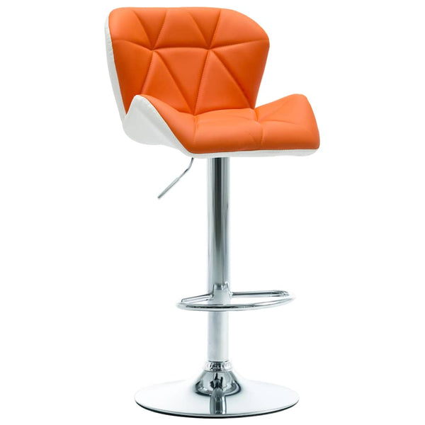 Barhocker Orange 44 x 48 x 105,5 cm Kunstleder