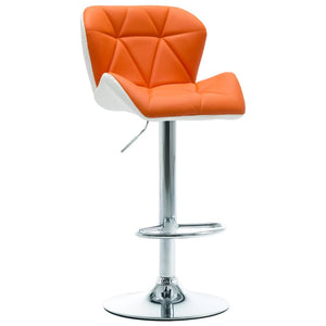 Barhocker Orange 44 x 48 x 105,5 cm Kunstleder
