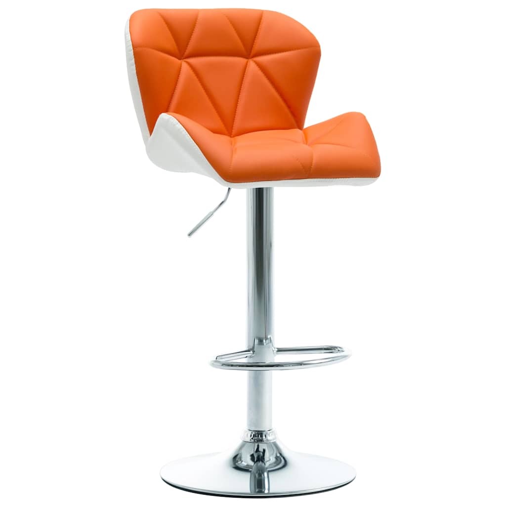 Barhocker Orange 44 x 48 x 105,5 cm Kunstleder