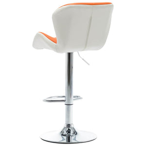 Barhocker Orange 44 x 48 x 105,5 cm Kunstleder