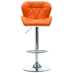 Barhocker Orange 44 x 48 x 105,5 cm Kunstleder
