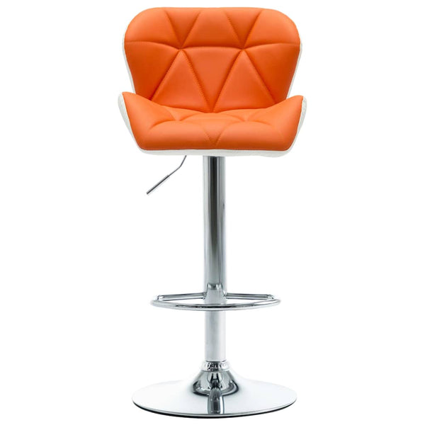 Barhocker Orange 44 x 48 x 105,5 cm Kunstleder