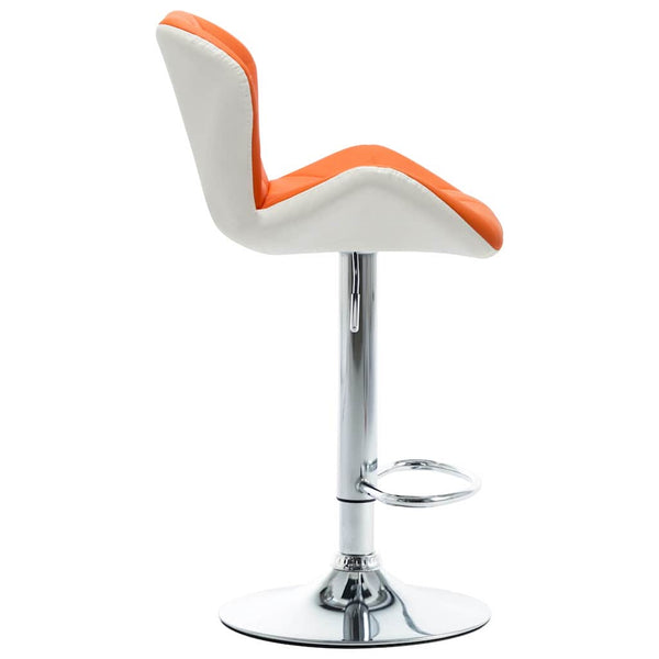 Barhocker Orange 44 x 48 x 105,5 cm Kunstleder