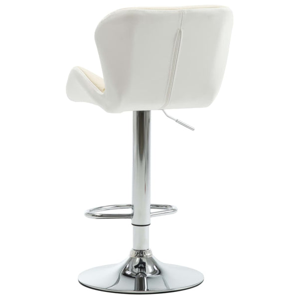 Barhocker 2 Stk. Creme Kunstleder