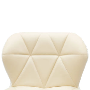 Barhocker 2 Stk. Creme Kunstleder