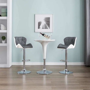Barhocker 2 pcs Grau 44 x 48 x 105,5 cm Kunstleder