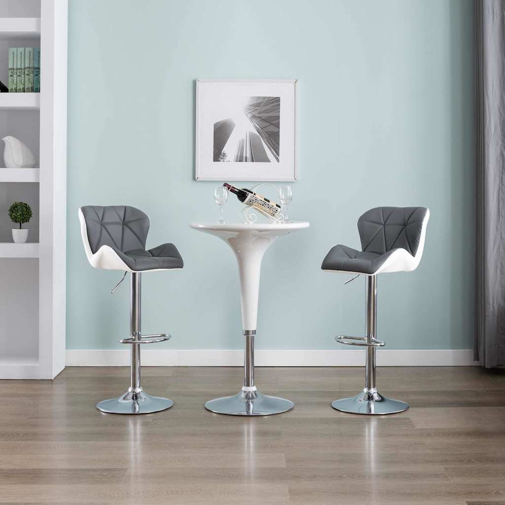 Barhocker 2 pcs Grau 44 x 48 x 105,5 cm Kunstleder