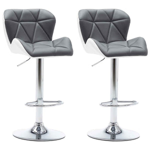 Barhocker 2 pcs Grau 44 x 48 x 105,5 cm Kunstleder