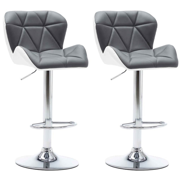 Barhocker 2 pcs Grau 44 x 48 x 105,5 cm Kunstleder