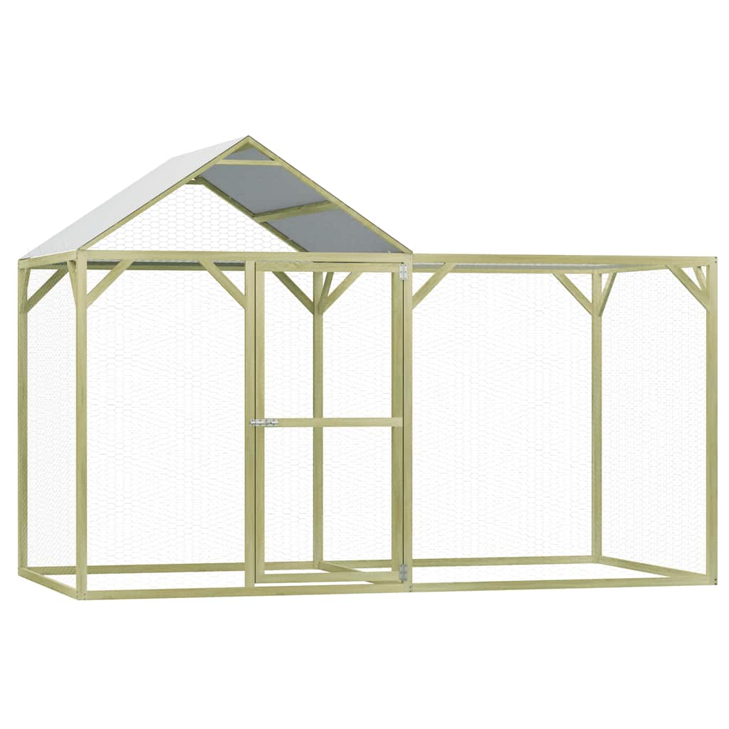 Hühnerkäfig 3x1,5x2 m Imprägniertes Kiefernholz