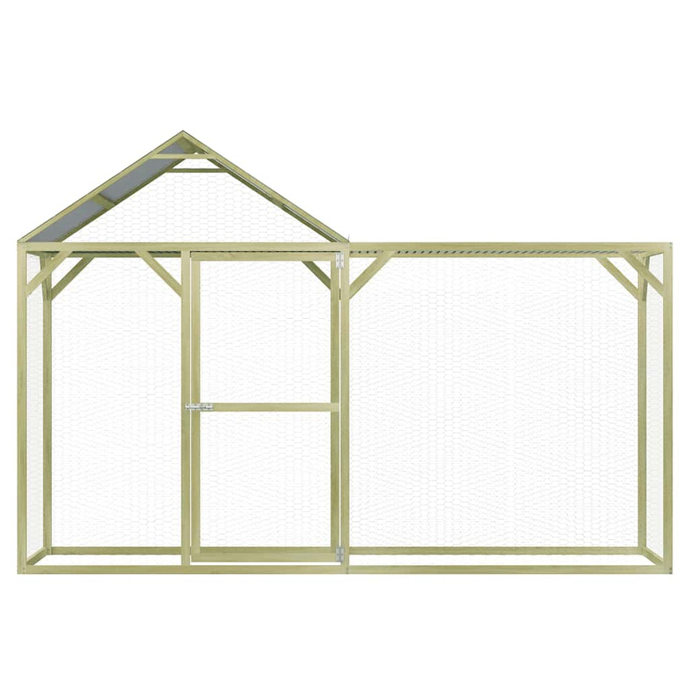 Hühnerkäfig 3x1,5x2 m Imprägniertes Kiefernholz