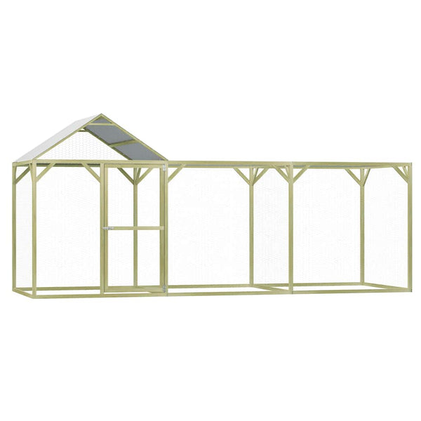Hühnerkäfig 4,5x1,5x2 m Imprägniertes Kiefernholz