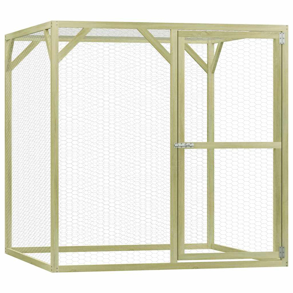 Hühnerkäfig 1,5x1,5x1,5 m Imprägniertes Kiefernholz