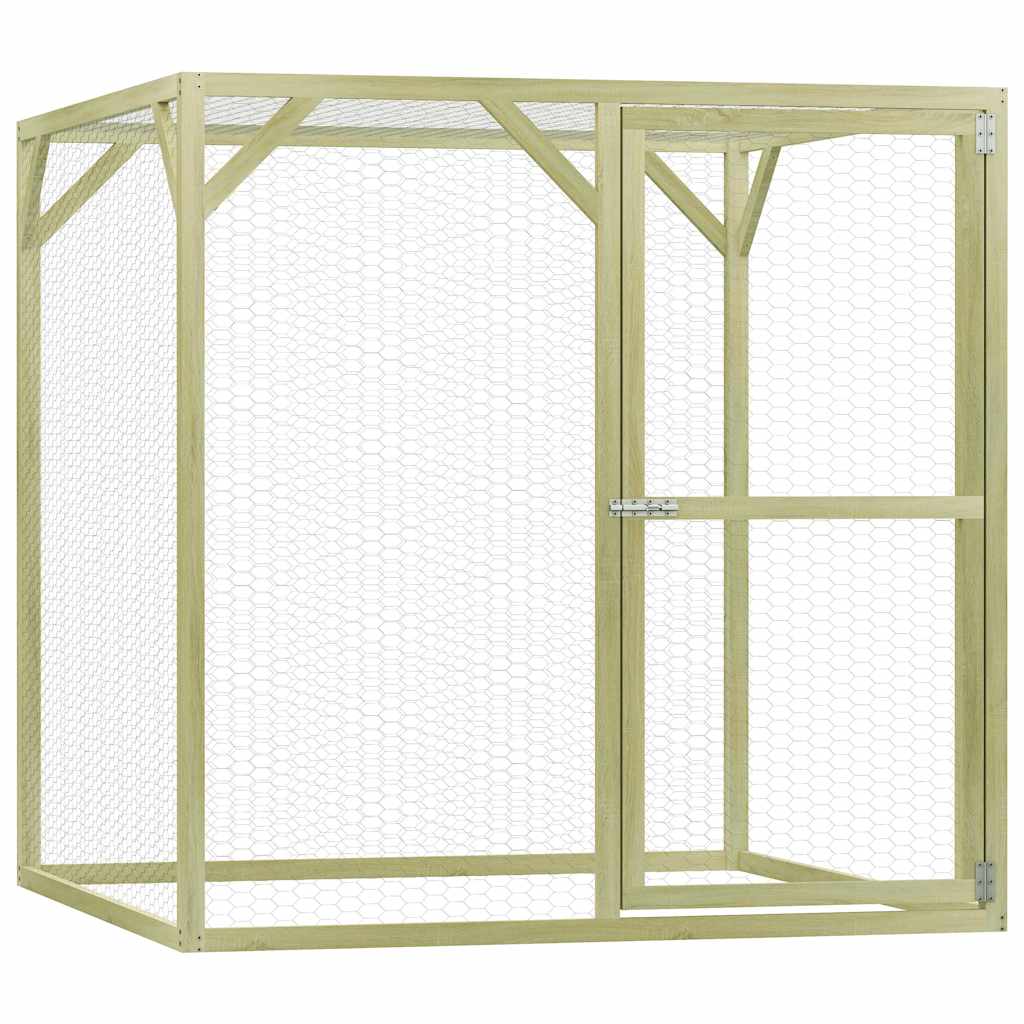 Hühnerkäfig 1,5x1,5x1,5 m Imprägniertes Kiefernholz