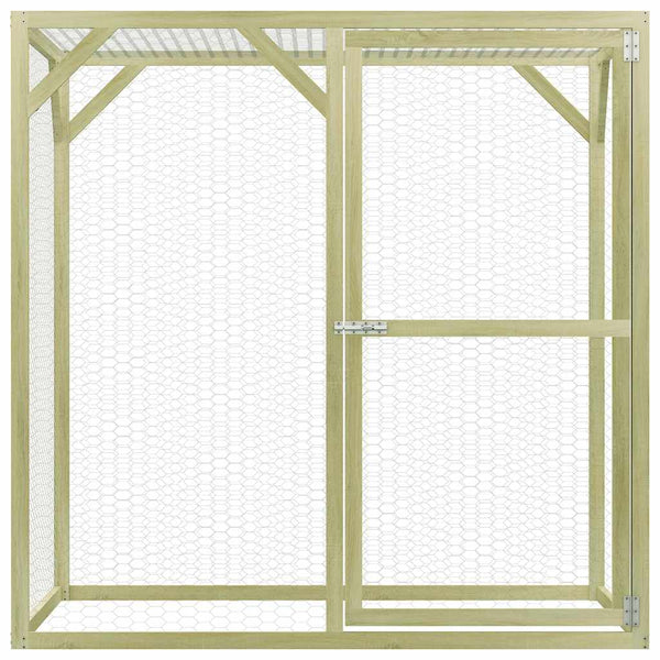 Hühnerkäfig 1,5x1,5x1,5 m Imprägniertes Kiefernholz