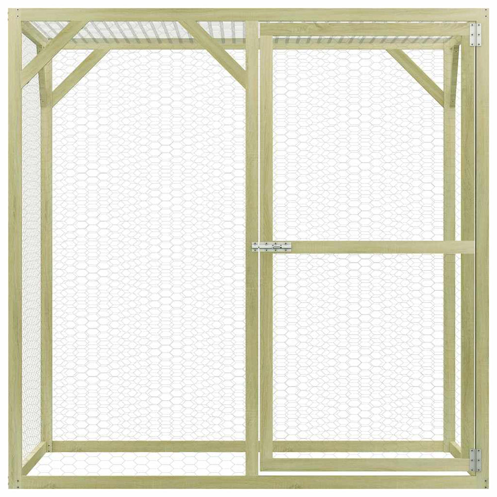 Hühnerkäfig 1,5x1,5x1,5 m Imprägniertes Kiefernholz