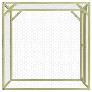 Hühnerkäfig 1,5x1,5x1,5 m Imprägniertes Kiefernholz