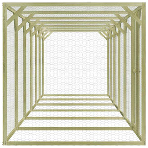 Hühnerkäfig 1,5x9x1,5 m Imprägniertes Kiefernholz