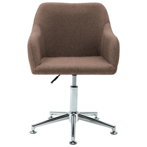 Esszimmerstühle Drehbar 4 Stk. Braun Stoff