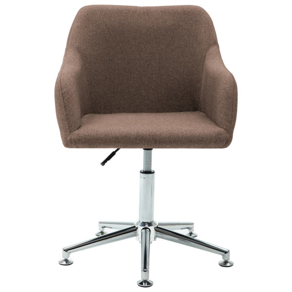 Esszimmerstühle Drehbar 4 Stk. Braun Stoff
