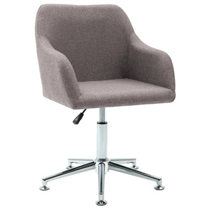 Esszimmerstühle Drehbar 4 Stk. Taupe Stoff