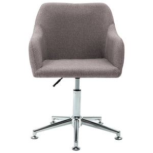 Esszimmerstühle Drehbar 4 Stk. Taupe Stoff