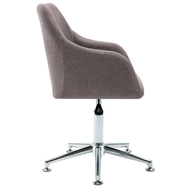 Esszimmerstühle Drehbar 4 Stk. Taupe Stoff