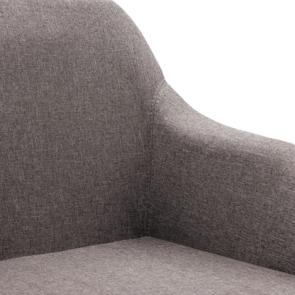 Esszimmerstühle Drehbar 6 Stk. Taupe Stoff