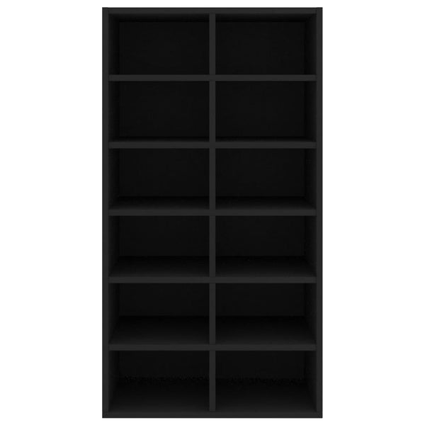 Schuhregal Schwarz Holzwerkstoff