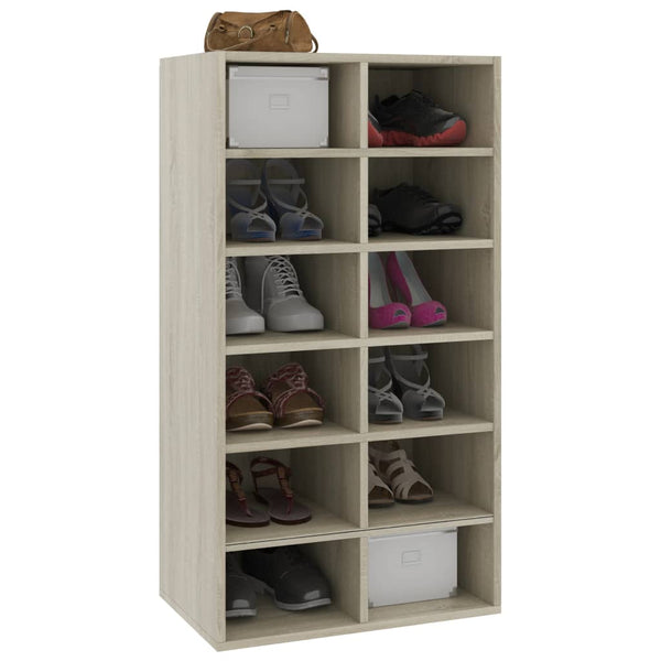 Schuhregal Sonoma Eiche 54x34x100,5 cm