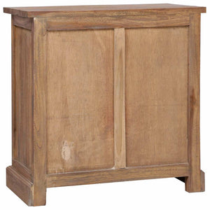 Beistellschrank 60 x 30 x 60 cm Massivholz Teak
