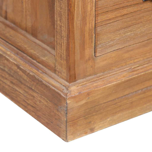 Beistellschrank 60 x 30 x 60 cm Massivholz Teak