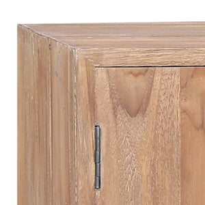 Beistellschrank 110x30x75 cm Massivholz Teak