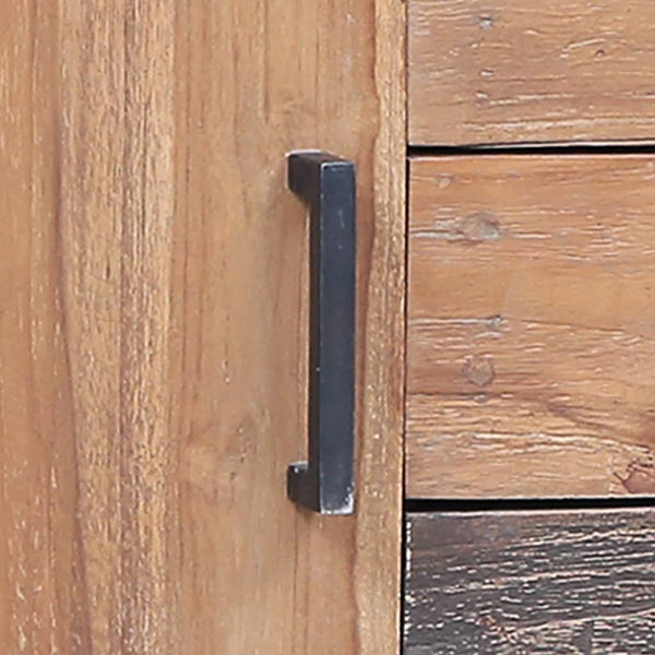Beistellschrank 110x30x75 cm Massivholz Teak