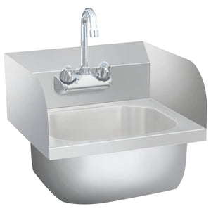 Gastro Handwaschbecken Edelstahl mit Wasserhahn