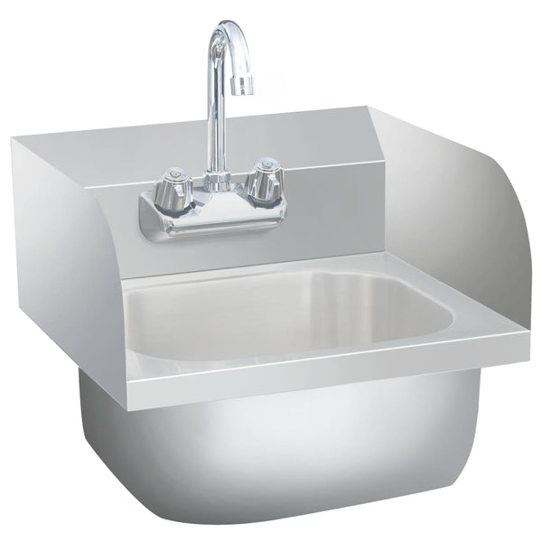 Gastro Handwaschbecken Edelstahl mit Wasserhahn