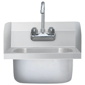 Gastro Handwaschbecken Edelstahl mit Wasserhahn
