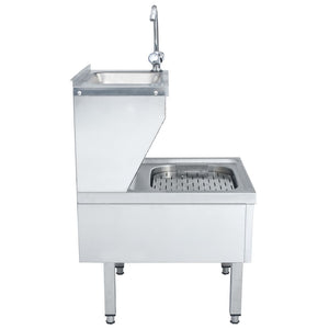 Gastro Handwaschbecken Edelstahl Freistehend mit Hahn