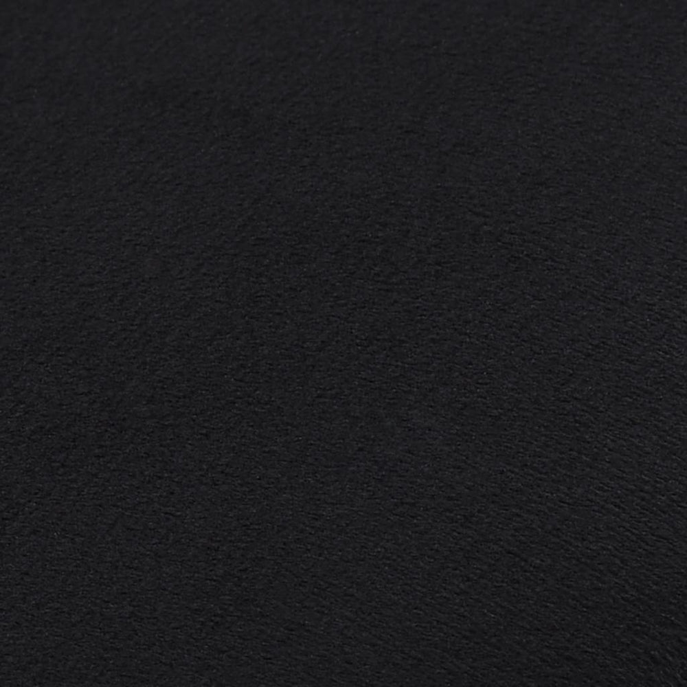 Hocker Schwarz und Golden Samt 28 x 36 cm