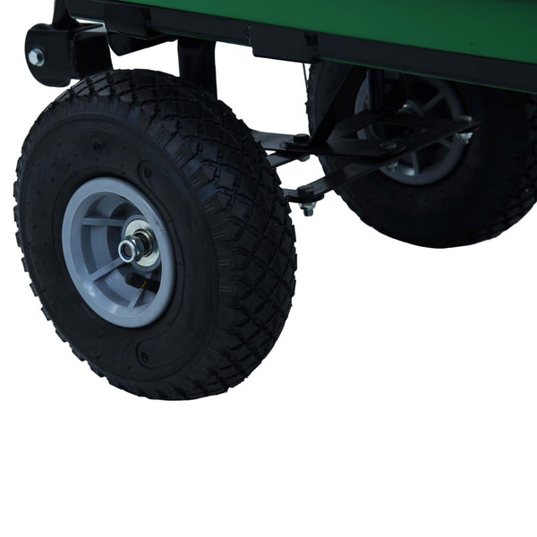 Garten-Kippwagen 300 kg 75 L Grün