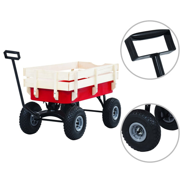 Handwagen 150 kg Rot