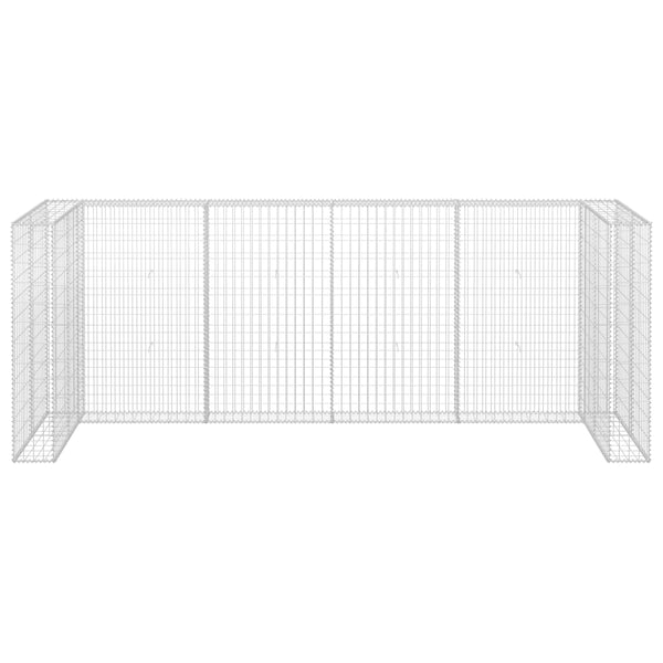 Gabionenwand für Mülltonnen Verzinkter Stahl 320×100×120 cm