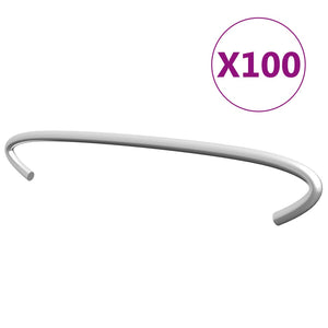 Gabionen-Distanzhalter 100 Stk. Verzinkter Stahl 15 cm