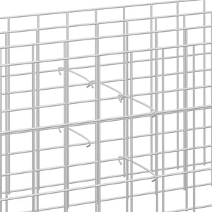 Gabionen-Distanzhalter 50 Stk. Verzinkter Stahl 20 cm