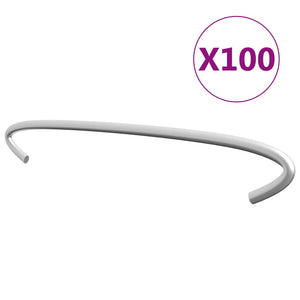 Gabionen-Distanzhalter 100 Stk. Verzinkter Stahl 20 cm