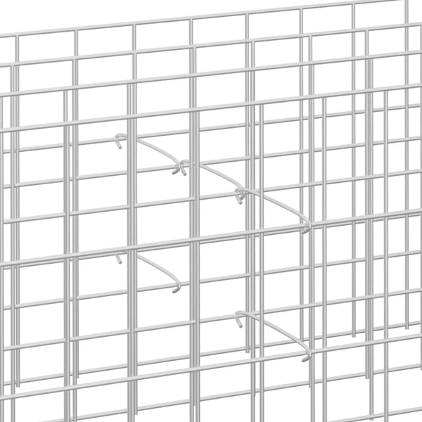 Gabionen-Distanzhalter 100 Stk. Verzinkter Stahl 50 cm