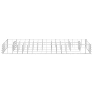 Gabionen-Hochbeet Verzinkter Stahl 90x30x10 cm