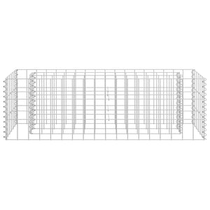 Gabionen-Hochbeet Verzinkter Stahl 90×30×30 cm