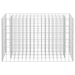 Gabionen-Hochbeet Verzinkter Stahl 90×30×60 cm