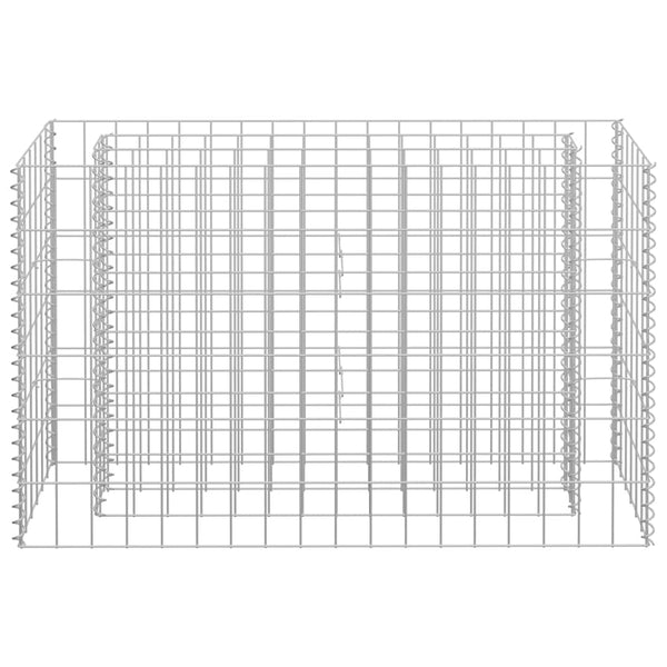 Gabionen-Hochbeet Verzinkter Stahl 90×30×60 cm